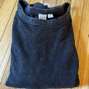 Gap Cropped Sweatshirt, XL, speckled black/gray